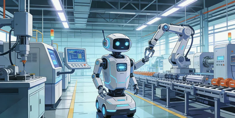 涡桨发动机零部件精密加工车间现场