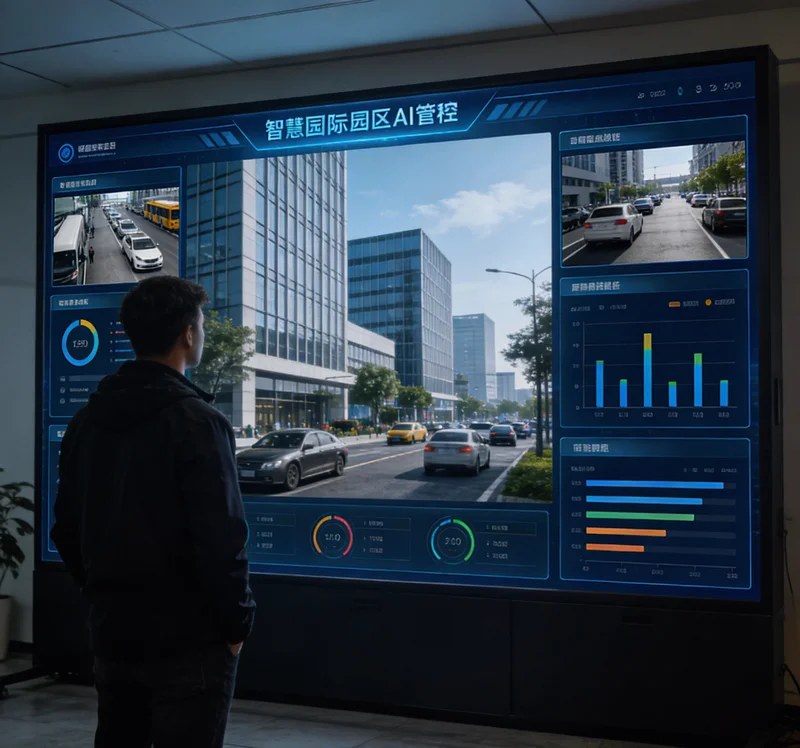 部署在产线旁的AI视觉检测一体机，正在自动检测路由器外壳