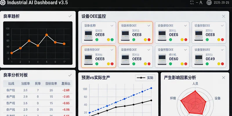 冶炼厂中控室，屏幕上显示着各类工艺参数曲线
