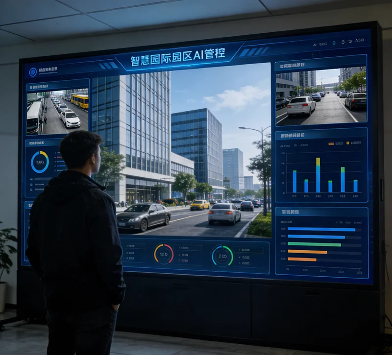 手机屏幕上显示着酒店AI行程推荐小程序的界面，展示个性化的一日游行程方案