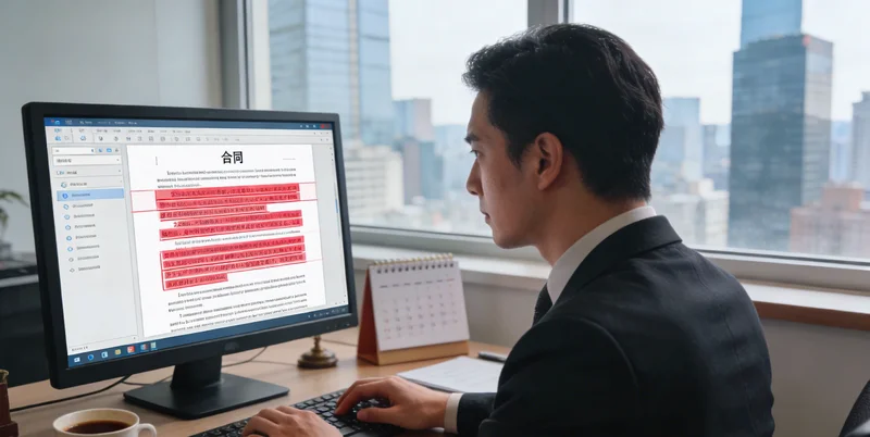 招聘网站老板查看技术服务合同重点条款示意图