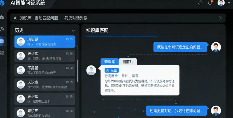 一位专利代理师面对多台显示器，屏幕上布满专利文献和检索结果，表情疲惫。