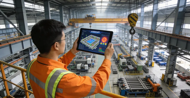 盖板玻璃厂电熔炉控制室与能源监控大屏对比图