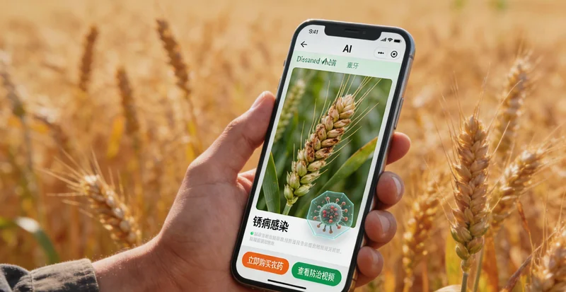 一位养殖员正在梭子蟹塘边撑船巡塘，观察水面情况