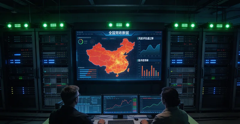 一名工人正在灯光下仔细检查锤头表面,旁边摆放着待检的锤子