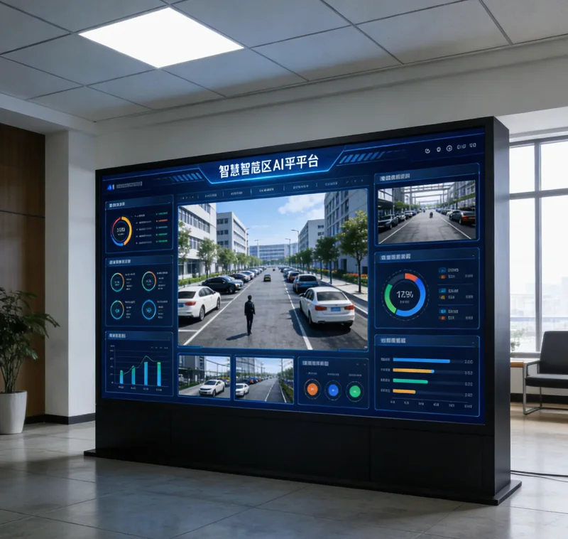 AI楼盘咨询系统后台数据看板截图，展示咨询量、热点问题等