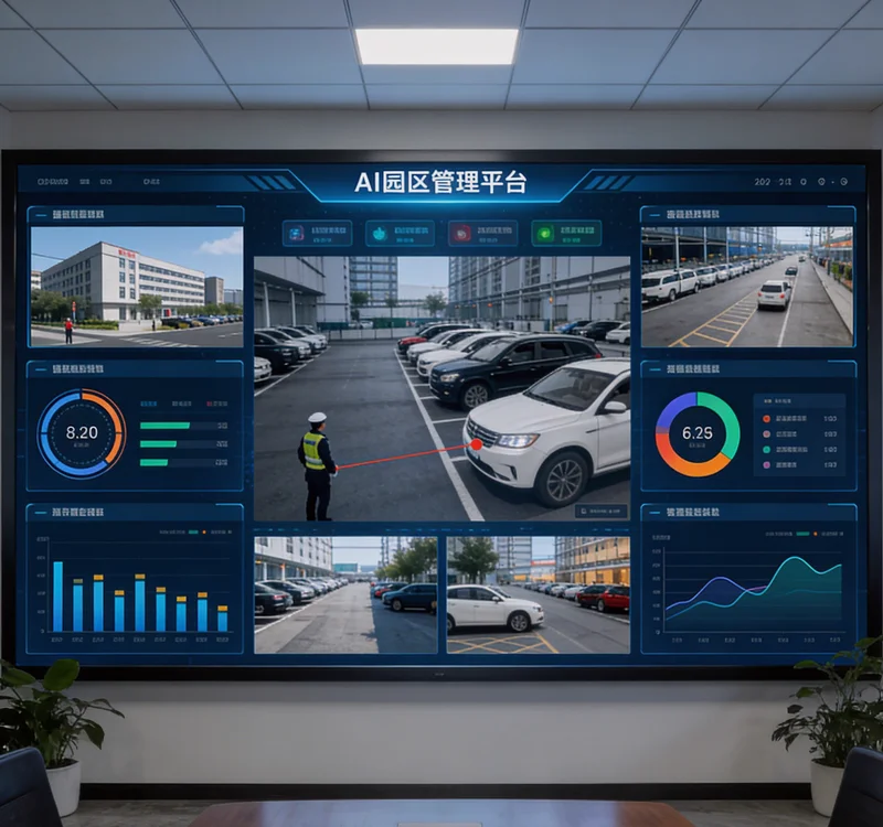 橡胶机械产线旁安装的AI视觉检测设备特写