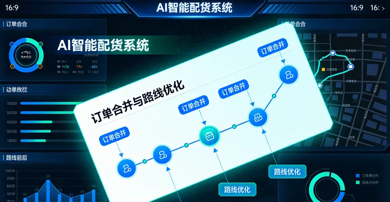 一个典型的即时配送站点分拣区，货品堆积，分拣员正在忙碌分拣