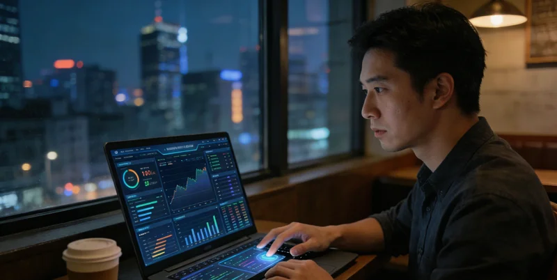 光学仪器装配线上,工人正在显微镜下进行精密组装