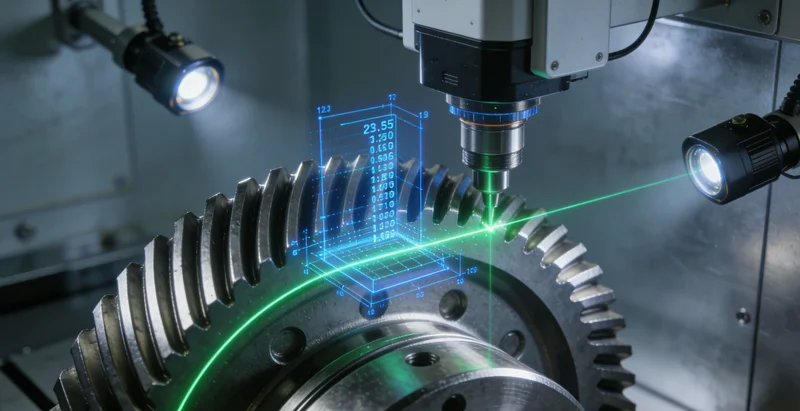 传统窗帘厂,工人在大裁床上使用卷尺手工测量布料尺寸