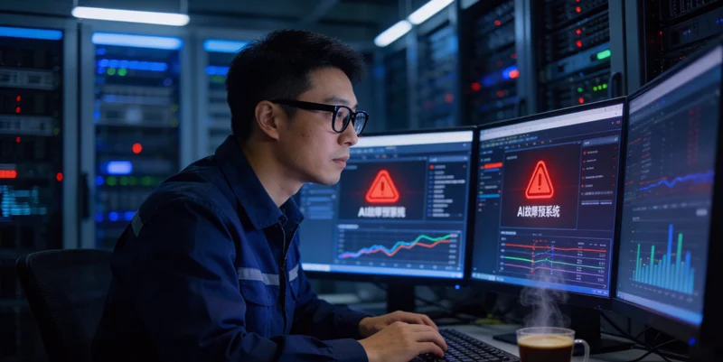 短靴工厂裁断车间，设备上安装有小型传感器