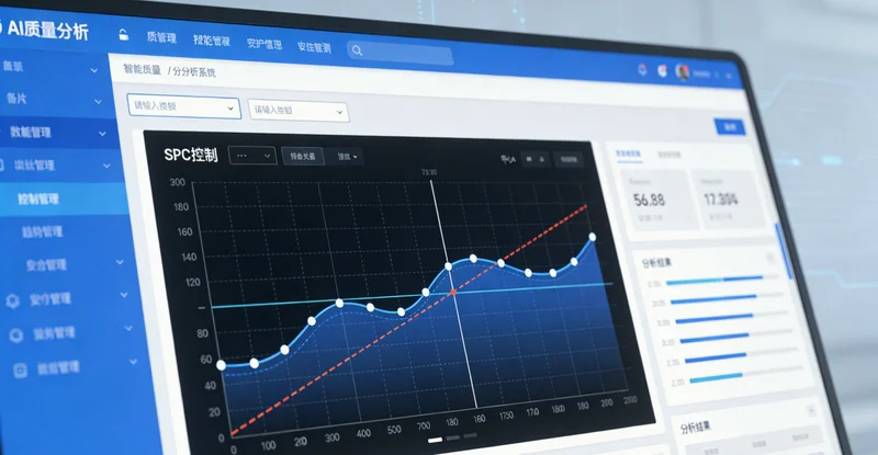 水刺无纺布生产线中控室视角，屏幕上显示着实时数据和模拟界面