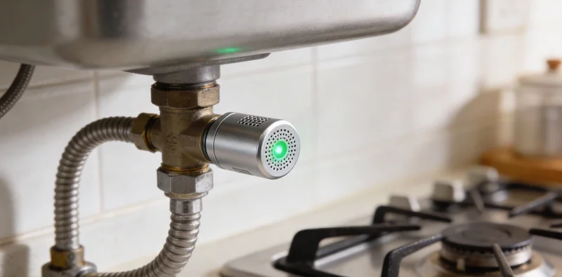 钴酸锂正极材料烧结车间内景，显示高温炉及能耗数据看板