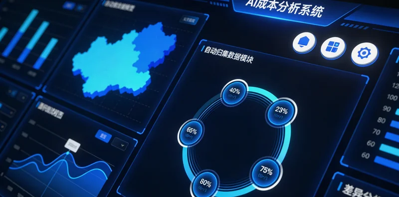 一张展示房产法律公司传统文案成本构成的模拟图表