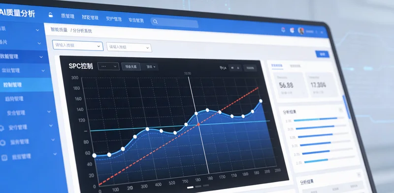 空压机智能控制柜与电脑屏幕上显示的实时能耗压力曲线对比图