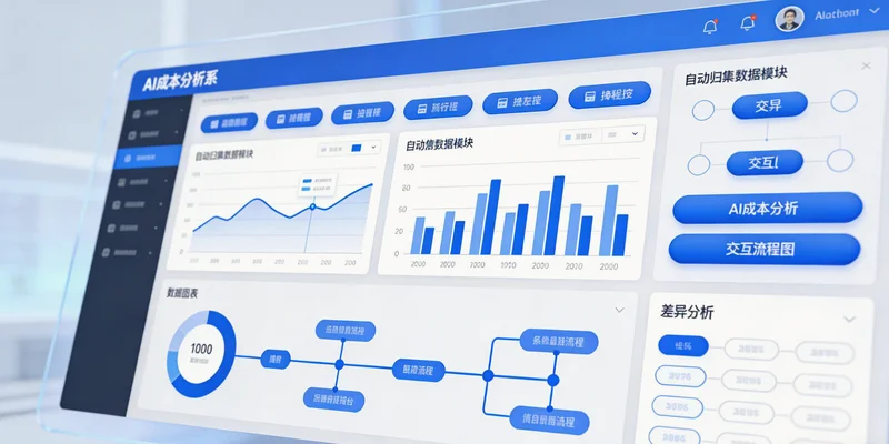 隐形成本与AI投入回报对比分析简图