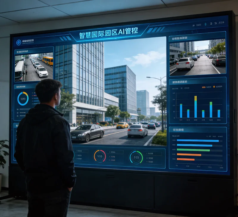 AI工艺优化系统实时数据监控看板，显示温度、压力等关键参数曲线