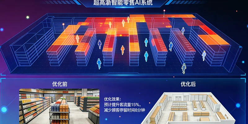 一家服装电商公司内部,背景是挂满样衣的货架,桌上散落着拍摄器材,一名员工正对着电脑皱眉,展现传统拍摄的忙乱场景。