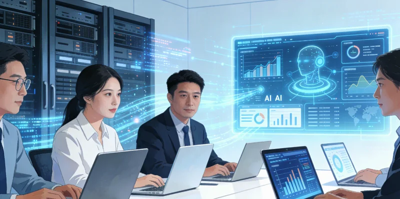 研究团队正在会议室讨论报告质量痛点