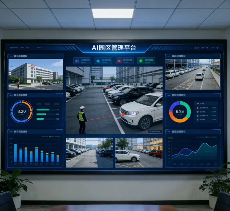 AI状态监测系统软件界面，显示设备健康度与预警信息