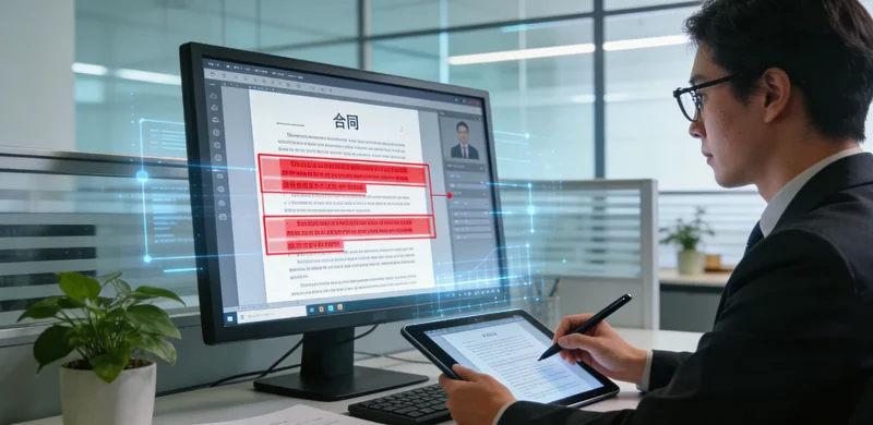 AI视频服务合同关键条款检查清单图示