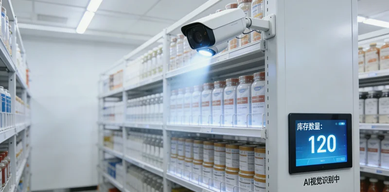 一个略显混乱的细木工板仓库,工人在手工记录,板材堆放不规则