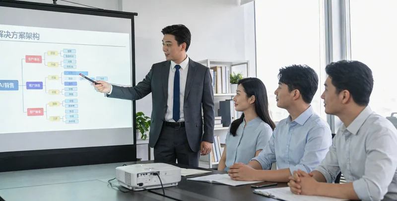 施工人员正在使用三米靠尺和塞尺手动测量路面平整度