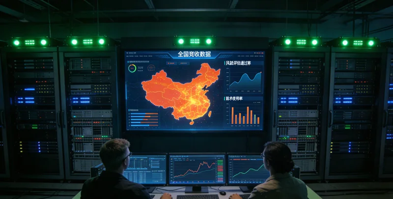 一位质检员正在强光下用放大镜检查一块工具钢板材的表面