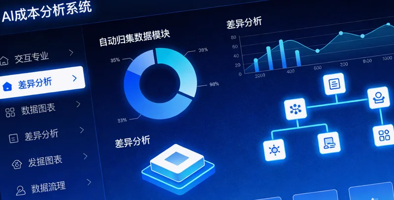 一张图表,对比人工监测的显性成本与隐性成本构成