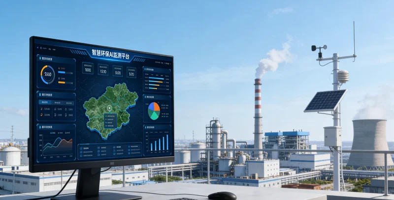 某公园景观湖水面出现异常油膜污染，人工巡检正在查看