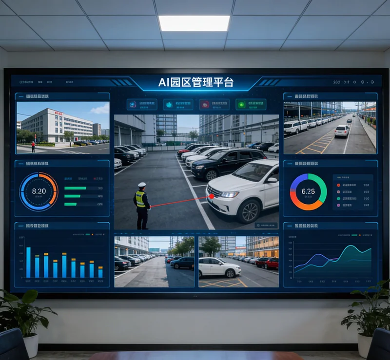 AI随访管理系统的操作界面，显示客户信息、实时语音转写和智能追问提示