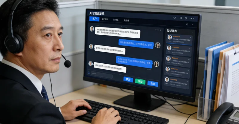 ISO9001认证机构客服繁忙接听咨询电话的场景