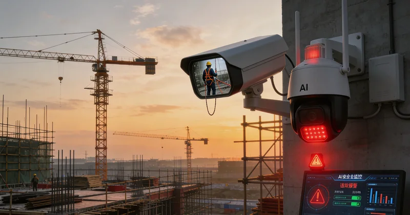 加气站监控室内，值班员面对众多监控屏幕，面露疲态