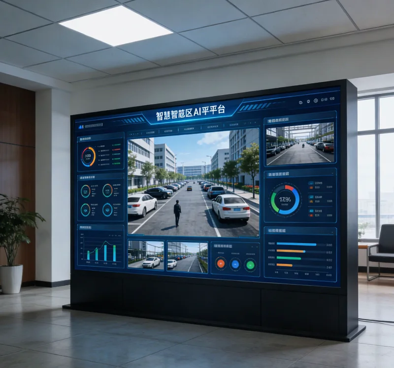 安装在小麦传送带侧上方的AI检测硬件单元(相机与光源)