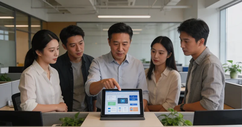 折弯车间内,工人正在目视检查钣金件表面质量