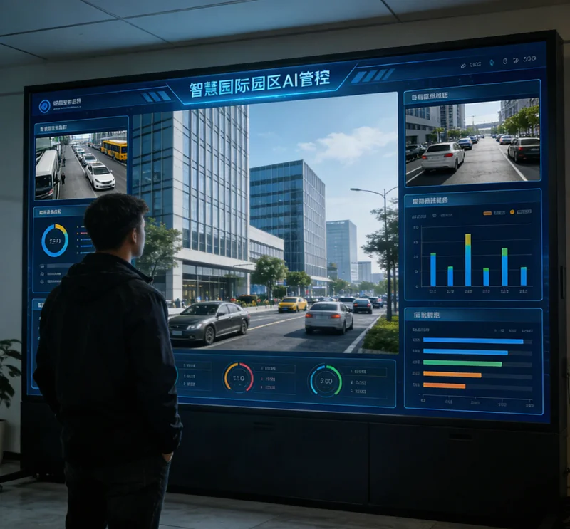 电脑屏幕上显示着设备振动、温度等参数的实时监测曲线图