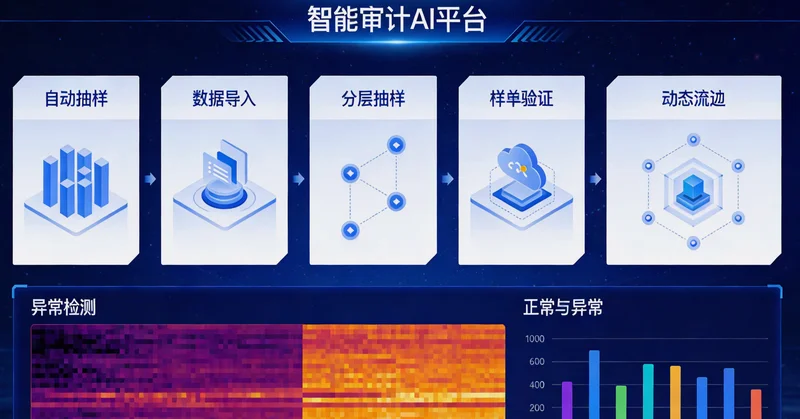 一名检测员在钢结构上进行高空作业,下方是复杂的工地环境,突出安全监控的必要性