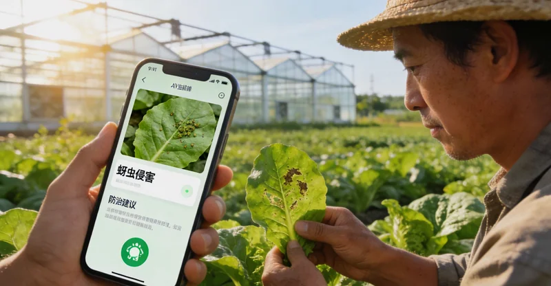 金针菇工厂培养库内景，工人正在检查菌包