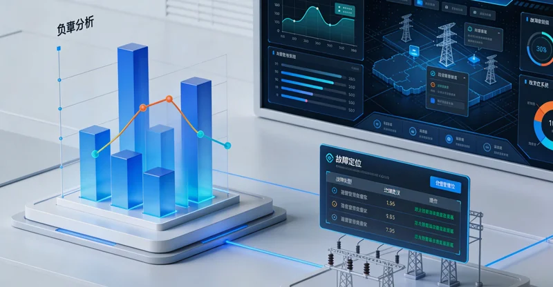 金矿破碎车间夜间场景，一名工人正在检查设备，背景是大型破碎机