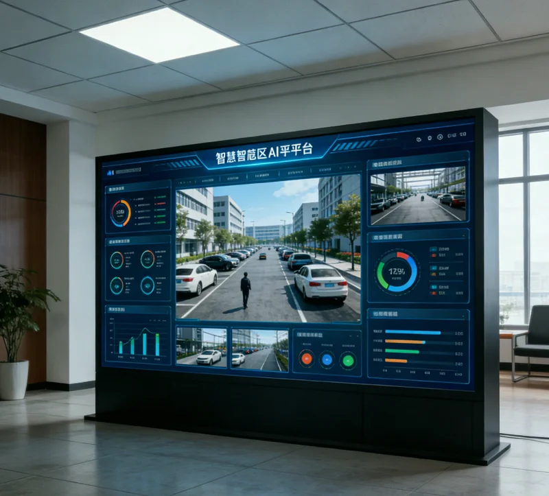 AI系统后台显示实时处理的咨询数量与类型