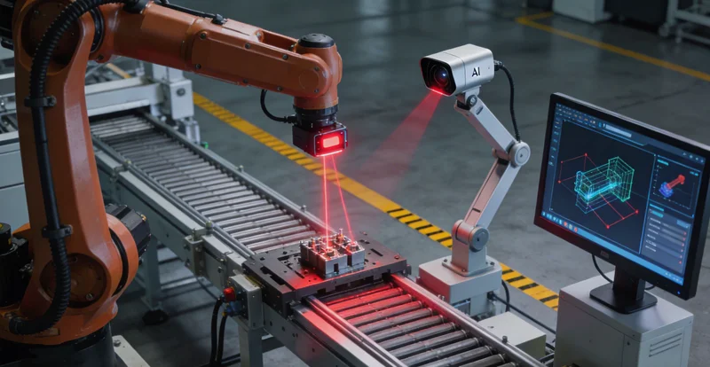 锡矿选厂传送带上方安装AI检测相机示意图