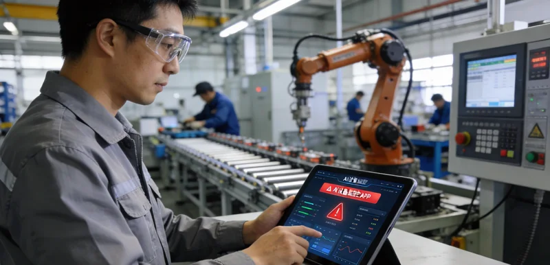 砂锡矿破碎机现场，展示复杂的工况环境