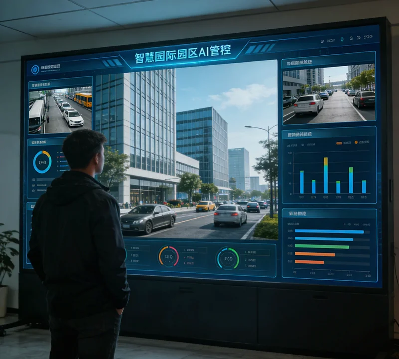 矿山场地示意图，标注可能存在的污染源点位，如堆场、道路、排水口等