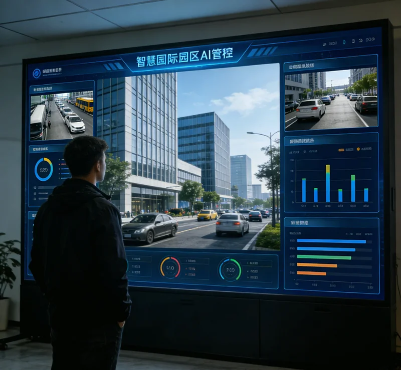 LCD屏幕在自动化产线上经过AI视觉检测工位