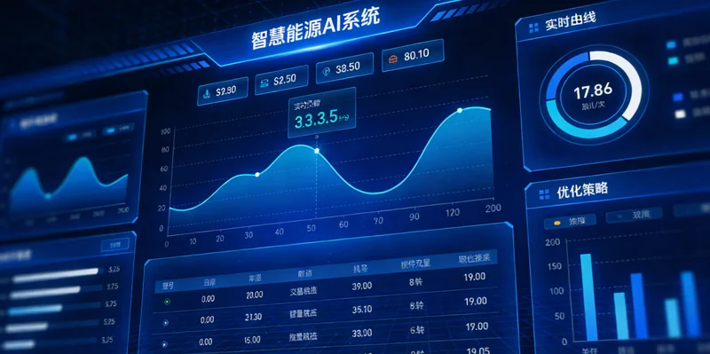 LNG槽车夜间在充电站排队等待充电的场景