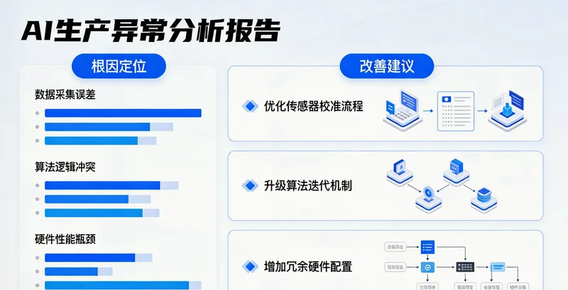 亚克力板生产车间，工人在检查板材，旁边标注出排版浪费、人工质检、排产混乱等常见痛点