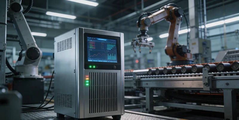 动力电池模组产线工作场景，展示工序的复杂性