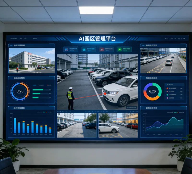 AI客服系统后台界面,显示实时咨询、订单转化等数据