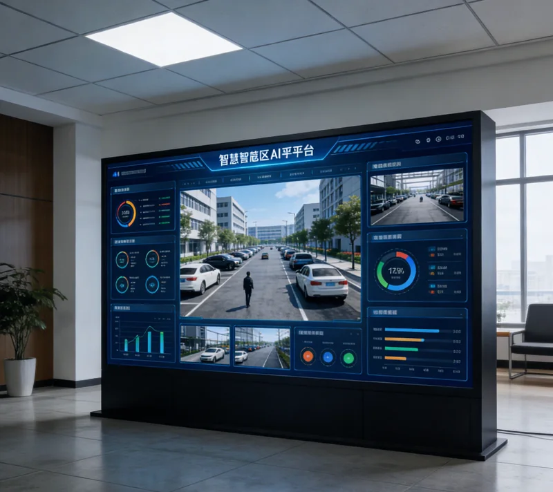AI系统识别出的木门表面划痕示意图