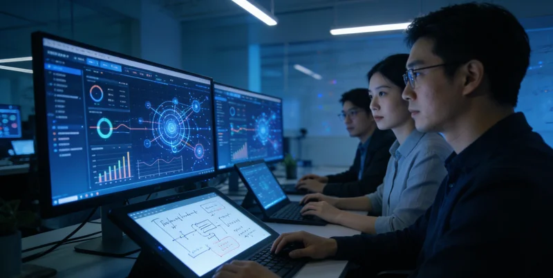 门店后台的AI推荐效果数据驾驶舱，展示点击率与转化率